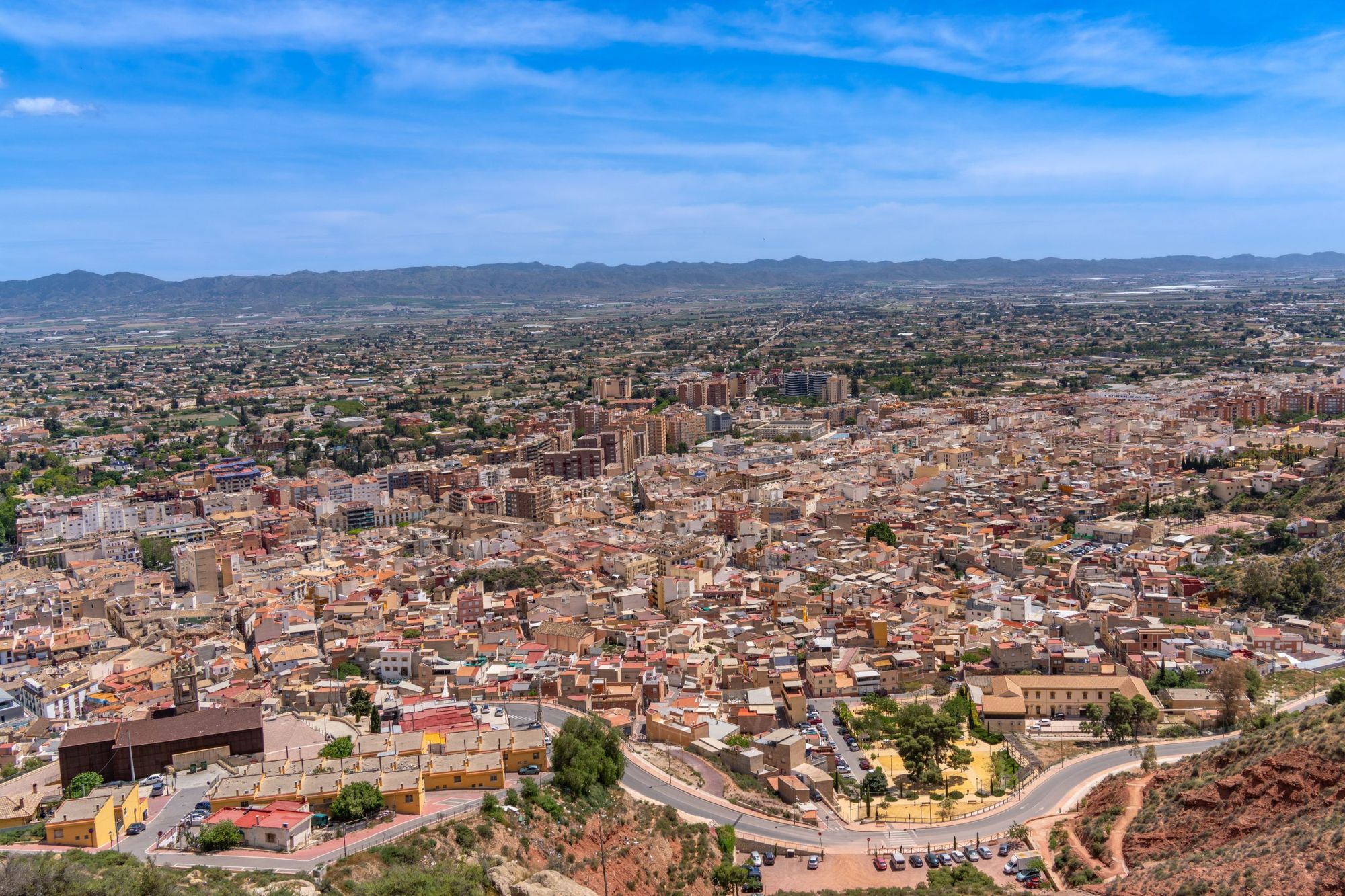Vista aérea de una ciudad del Levante español